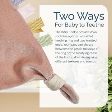 Itzy Ritzy Bitzy Crinkle Bunny Toy for Baby Sensory Play