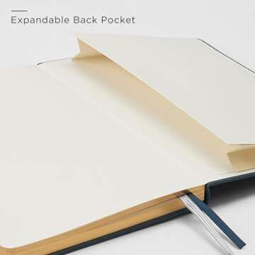 A5 Lined Leather Journal and Pen Set, Hardcover Notebook with Pen, 160 Pages 100gsm Thick Ruled Paper for Men Women, for Work, Business, School or Home Writing, 5.7'' x 8'', Gift Box Included (Pink)