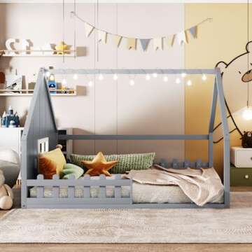 MERITLINE House Bed for Kids - Fun and Stylish Design