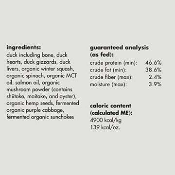 smallbatch Pets Freeze-Dried Super Booster Duck Bites for Dogs & Cats, 7 oz, Made in The USA, Organic Produce, Humanely Sourced Meat, Single Source Protein, Mixer & Topper, Mushrooms and Probiotics