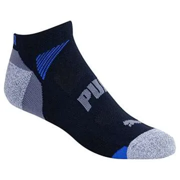 Puma Men's No show Sport Socks, Moisture Control, Arch Support (8 Pair) SOCK SIZE 10-13 SHOE SIZE 6-12