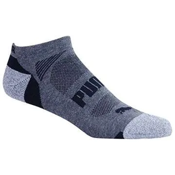Puma Men's No show Sport Socks, Moisture Control, Arch Support (8 Pair) SOCK SIZE 10-13 SHOE SIZE 6-12