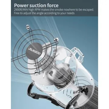 JOJOZOO Portable Range Hood 8 Inch Exhaust Fan for Kitchen