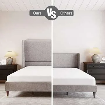 PaPaJet King Platform Bed Frame with Wingback Design