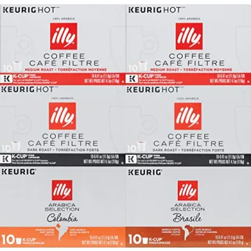 Illy Coffee K Cups - Variety Pack of Flavorful Pods