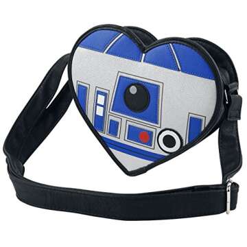 Loungefly Star Wars R2-D2 Heart Shaped Crossbody Bag