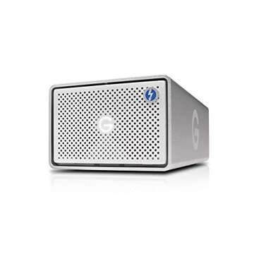 G-Technology 16TB G-Raid with Thunderbolt 3, USB-C (USB 3.1 Gen 2), and HDMI, Removable Dual Drive S...