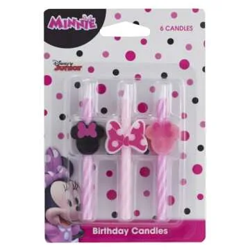 Disney's Minnie Mouse Birthday Cake Candles - 6 Count