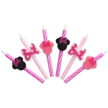 Disney's Minnie Mouse Birthday Cake Candles - 6 Count