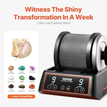 VEVOR Rock Tumbler Kit: 2.5 lbs Polishing for All Ages