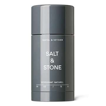 SALT & STONE Sensitive Skin Natural Deodorant Gel Duo for Women & Men | Aluminum Free & Baking Soda Free For Sensitive Skin | Free From Parabens, Sulfates & Phthalates (2.6 oz)