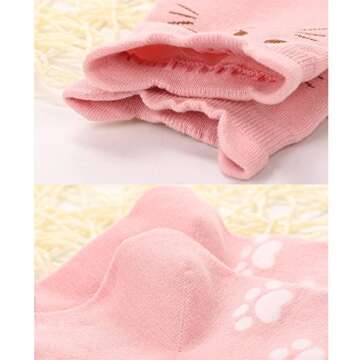 Chalier 5 Pairs Womens Funny socks Cozy Cute Printed Patterned Fun Socks Novelty Cat Socks for Women Gifts