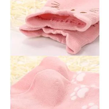 Chalier 5 Pairs Womens Funny socks Cozy Cute Printed Patterned Fun Socks Novelty Cat Socks for Women Gifts