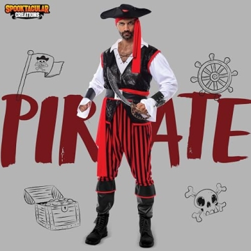 Pirate Costume for Men Halloween Spooktacular Creations