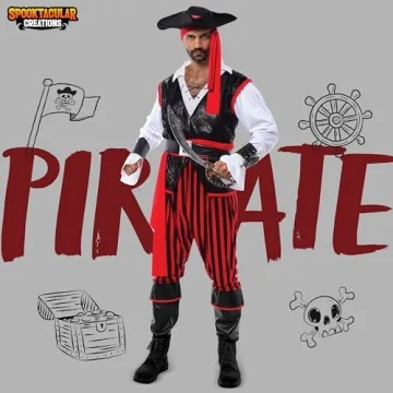 Pirate Costume for Men Halloween Spooktacular Creations