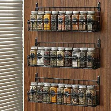 NETANY 36 Pcs Glass Spice Jars Set with Labels and Funnel