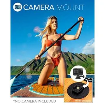 DAMA Blow Up Paddle Boards Adults 9'6"x30"x6", Traveling Board, Yoga Board,Camera Seat, Floating Paddle, Hand Pump, Waterproof Bag, Leash, Board Carrier, for Surfing, All Round Board