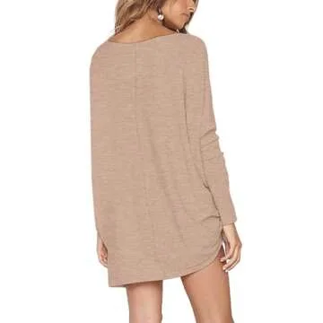 LIYOHON Oversized Tunic Sweater for Women - Stylish & Cozy