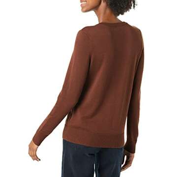 Amazon Essentials Lightweight Crewneck Cardigan for Women