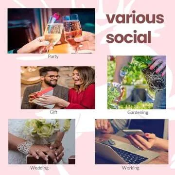 Ombre Pink Press on Nails with Heart Design for Women