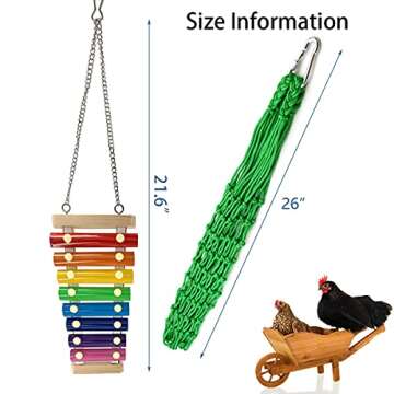 Engaging 4PCS Chicken Coop Toys for Happy Hens