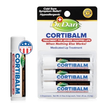 Dr. Dan's Cortibalm 3-Pack for Dry Cracked Lips