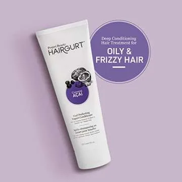 Hairgurt Curl Perfecting Yogurt Deep Conditioner For Curly, Coily and Wavy Hair Repair; For The Appearance Of Noticeably Thicker, Fuller Hair. Deep Conditioning Hair Treatment. (8 Oz)…