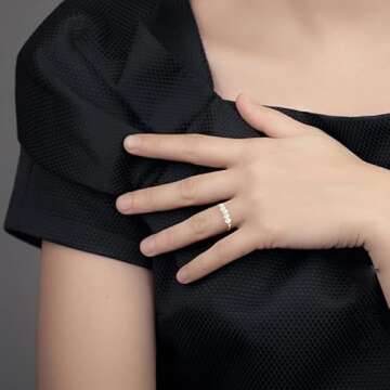 ZMANYIJEW Freshwater Pearl Ring for women,Dainty Minimalistic 316L Stainless Steel Gold Stacking Statement Wedding Finger Pearl Rings Holiday Ring for Women (gold, 5)