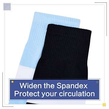 Kayhoma Extra Long Cotton Thigh High Socks for Women