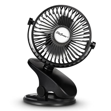 SkyGenius Mini Clip-on Fan for Strollers and Travel