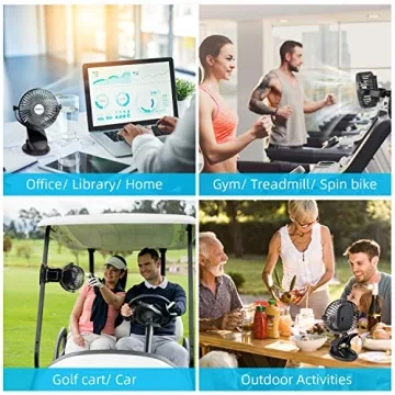 SkyGenius Mini Clip-on Fan for Strollers and Travel