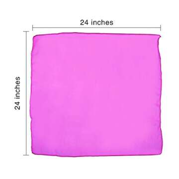 Shappy 28 Pieces Scarves Square Juggling Silk Scarves Dance Scarves Props Magic Trick Scarves 14 Col...