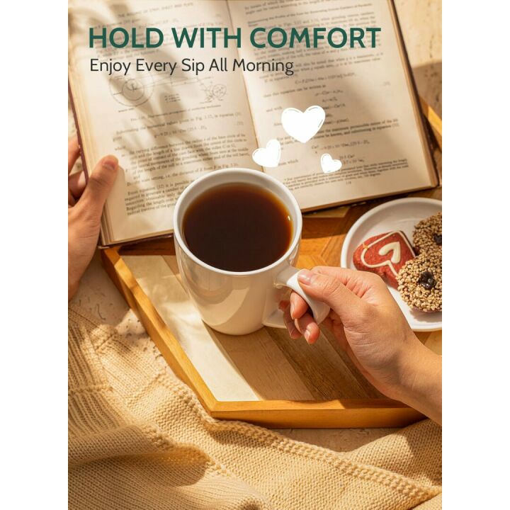 16 Ounce Sweese Porcelain Coffee Mugs Set of 6