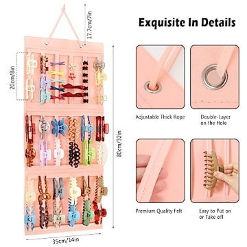 Hair Claw Clip Organizer - LUCKJOY Storage Solution