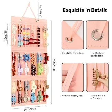 Hair Claw Clip Organizer - LUCKJOY Storage Solution