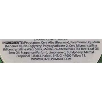 REUZEL Grease Hold Hair Styling Pomade Piglet Wax/Gel, Medium, Green, 1.3 oz, 35g