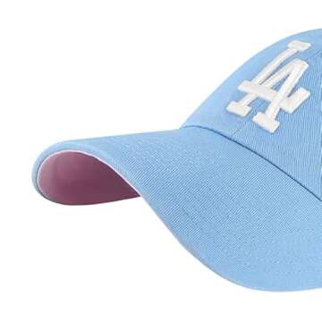 '47 New York Yankees Adjustable Cap Clean Up MLB, Sky Blue, One Size