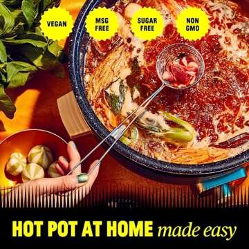 FLYBYJING Fire Hot Pot Soup Base, Spicy Sichuan Hot Pot at Home, Packed with Umami Flavor, No MSG, V...