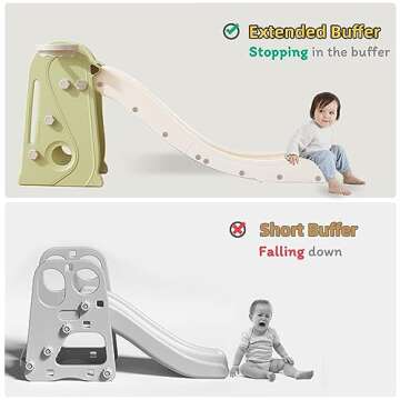 Kid Slide for Toddlers with Basketball Hoop, Indoor & Outdoor Fun