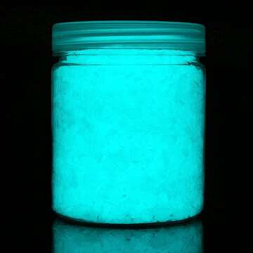 Alan Stone Glow in The Dark Home and Garden Fish Tank Aquarium Decorative Sand Gravel Rock (3-5mm, Aqua)