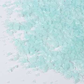 Alan Stone Glow in The Dark Home and Garden Fish Tank Aquarium Decorative Sand Gravel Rock (3-5mm, Aqua)