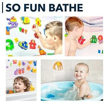 Foam Bath Toys Letters Set of 52 - Non-Toxic Fun for Kids