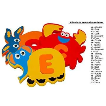 Foam Bath Toys Letters Set of 52 - Non-Toxic Fun for Kids