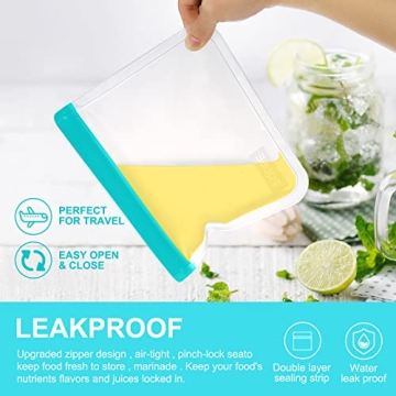 Eco-Friendly SODPE Reusable Food Storage Bags Set