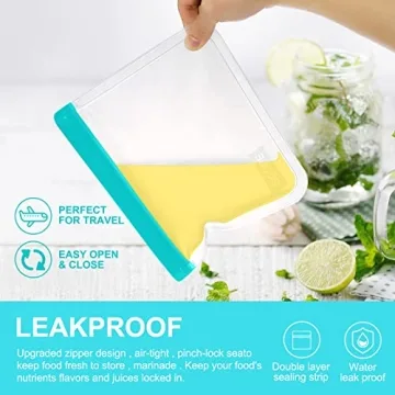 Eco-Friendly SODPE Reusable Food Storage Bags Set