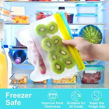 Eco-Friendly SODPE Reusable Food Storage Bags Set