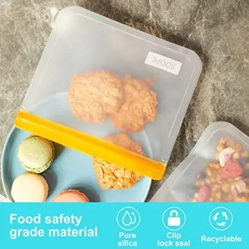 Eco-Friendly SODPE Reusable Food Storage Bags Set