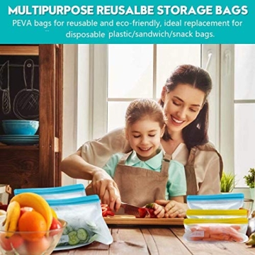 Eco-Friendly SODPE Reusable Food Storage Bags Set