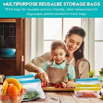 Eco-Friendly SODPE Reusable Food Storage Bags Set
