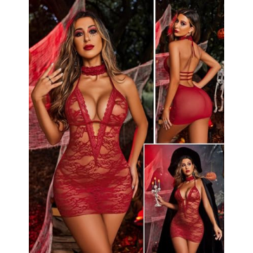 Avidlove Lace Babydoll Lingerie for Valentine's Day